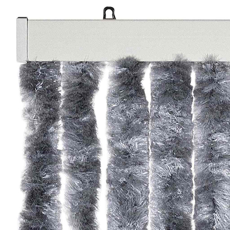 Perdea pentru insecte, argintiu, 56x200 cm, Chenille