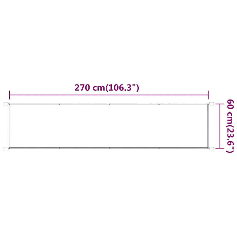 Copertină verticală, verde deschis, 60x270 cm, țesătură Oxford