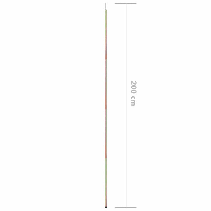 Stâlp pentru parasolar, 200 cm, oțel zincat