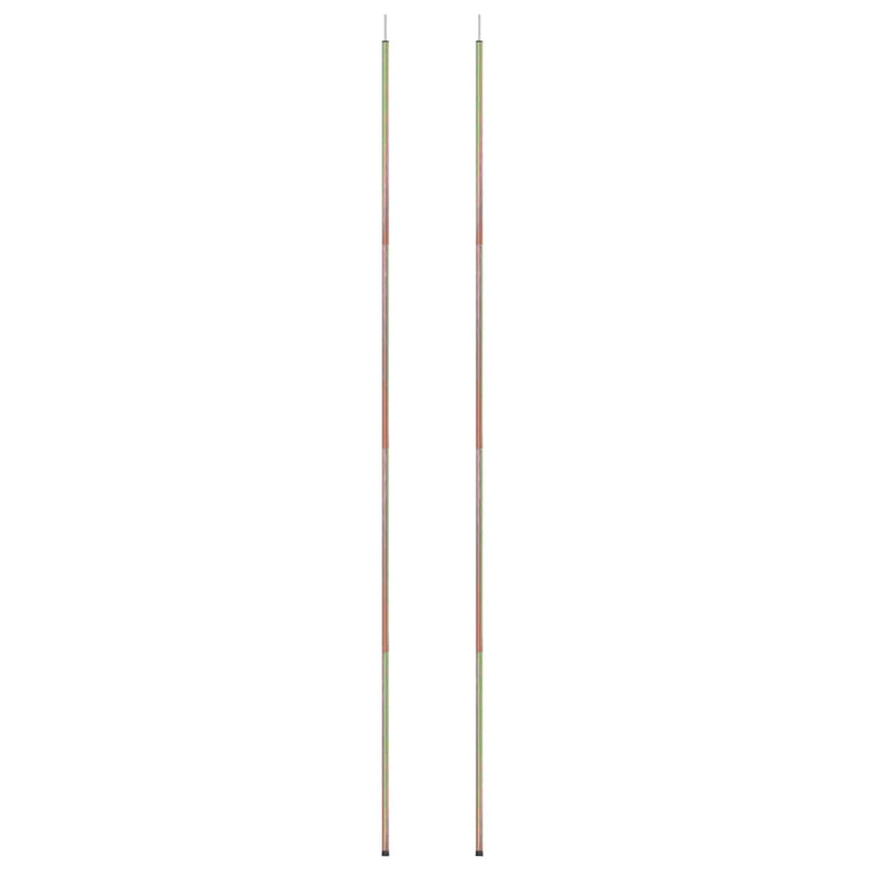 Stâlpi pentru parasolar, 2 buc., 200 cm, oțel zincat