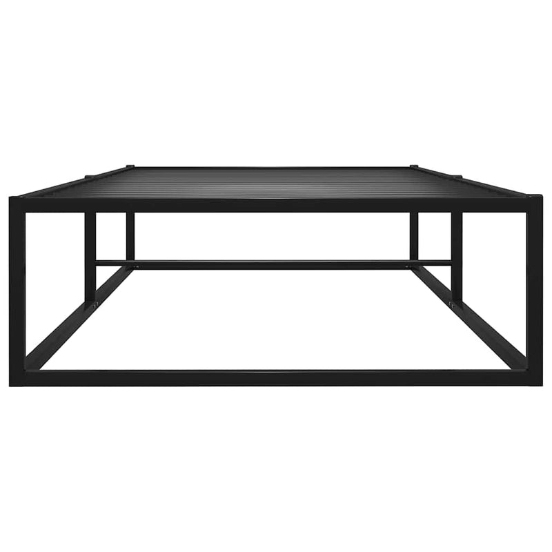 Cadru de pat, negru, 90 x 200 cm, metal
