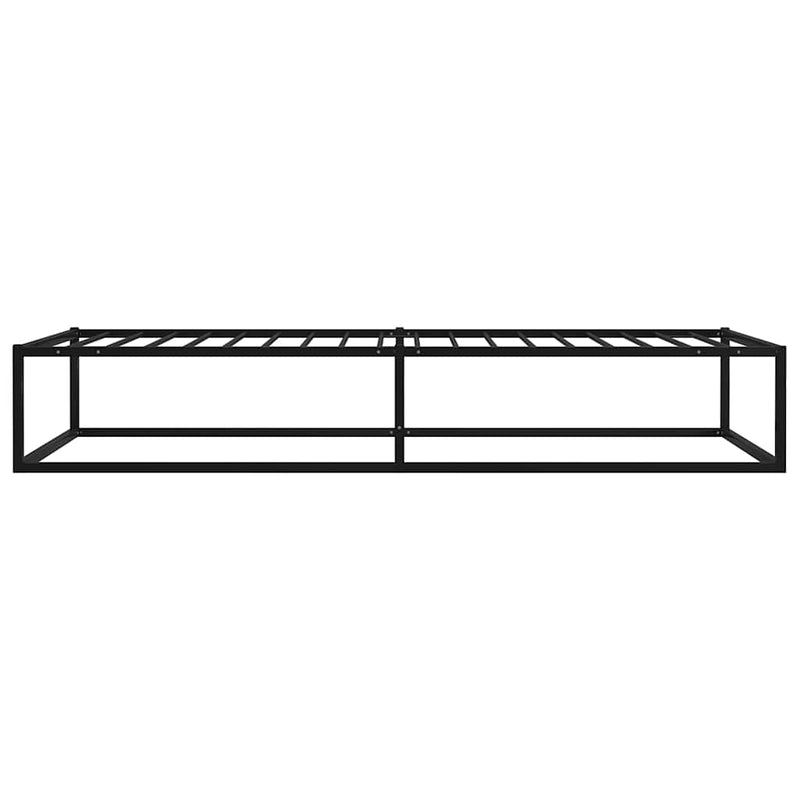 Cadru de pat, negru, 100 x 200 cm, metal
