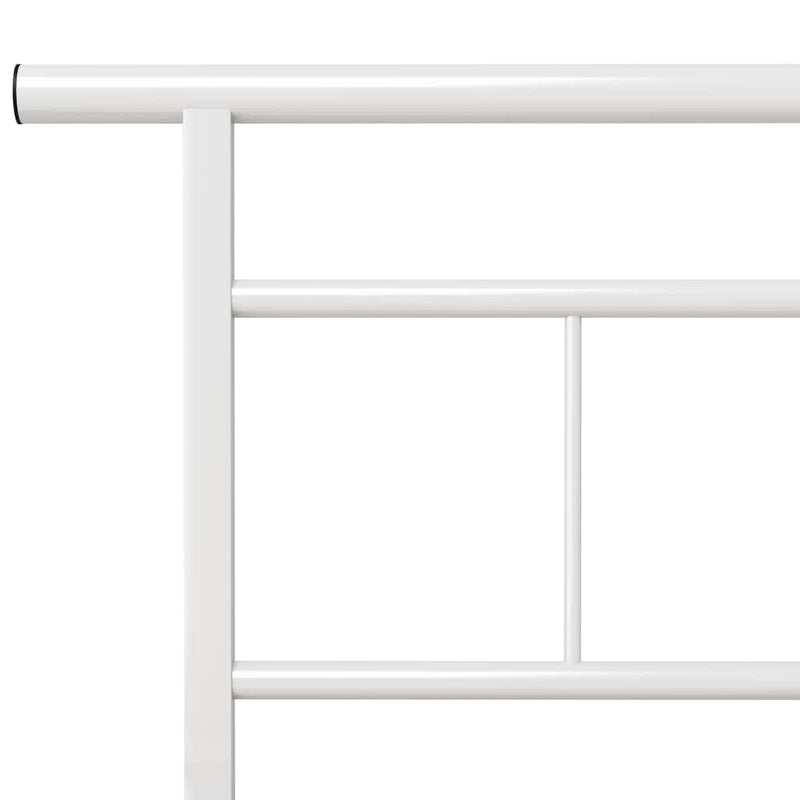 Cadru de pat, alb, 120 x 200 cm, metal