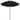 Umbrelă de soare dublă, stâlp din lemn, negru, 270 cm