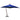 Umbrelă suspendată cu stâlp, albastru azuriu, 3x3 m, lemn brad