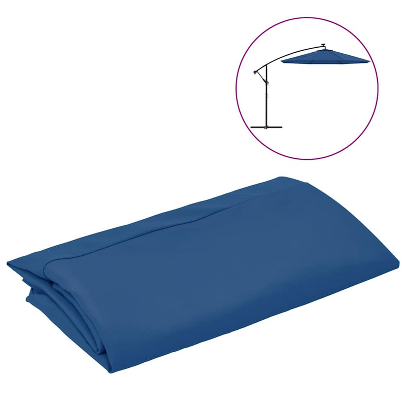 Husă de schimb pentru umbrelă de grădină albastru azuriu 350 cm