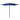 Umbrelă grădină 3 niveluri, stâlp aluminiu, azuriu, 2,5x2,5 m