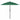 Umbrelă de grădină cu 3 niveluri, stâlp aluminiu, verde, 2,5 m
