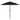Umbrelă de grădină cu 3 niveluri, stâlp aluminiu, negru, 2,5 m