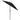 Umbrelă de grădină cu 3 niveluri, stâlp aluminiu, negru, 2,5 m