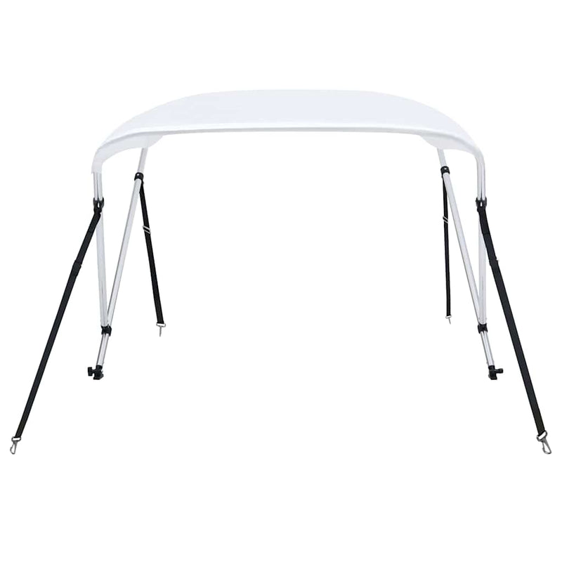 Parasolar barcă Bimini cu 2 arcuri, alb, 180 x 150 x 110 cm