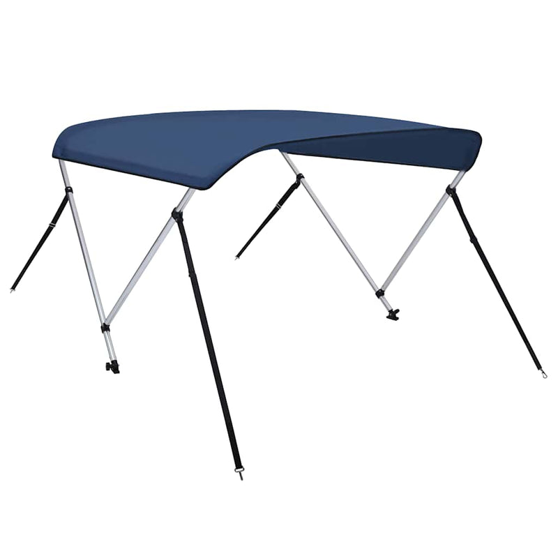 Parasolar barcă Bimini cu 2 arcuri, bleumarin, 180x130x110 cm
