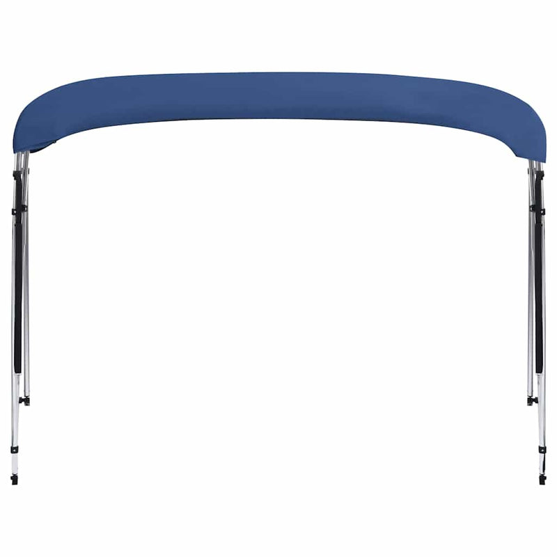 Parasolar barcă Bimini 4 arcuri bleumarin, 243x(230-244)x137 cm