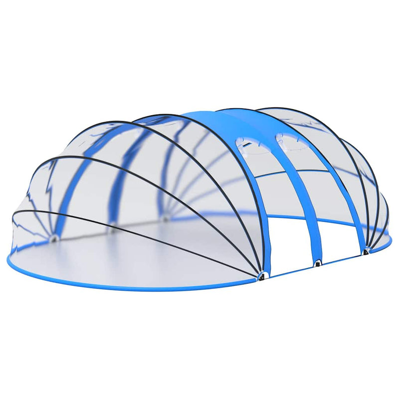 Cupolă pentru piscină, 620x410x210 cm, oval