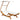 Pat de exterior cu baldachin, crem, 100x190x134 cm, lemn masiv