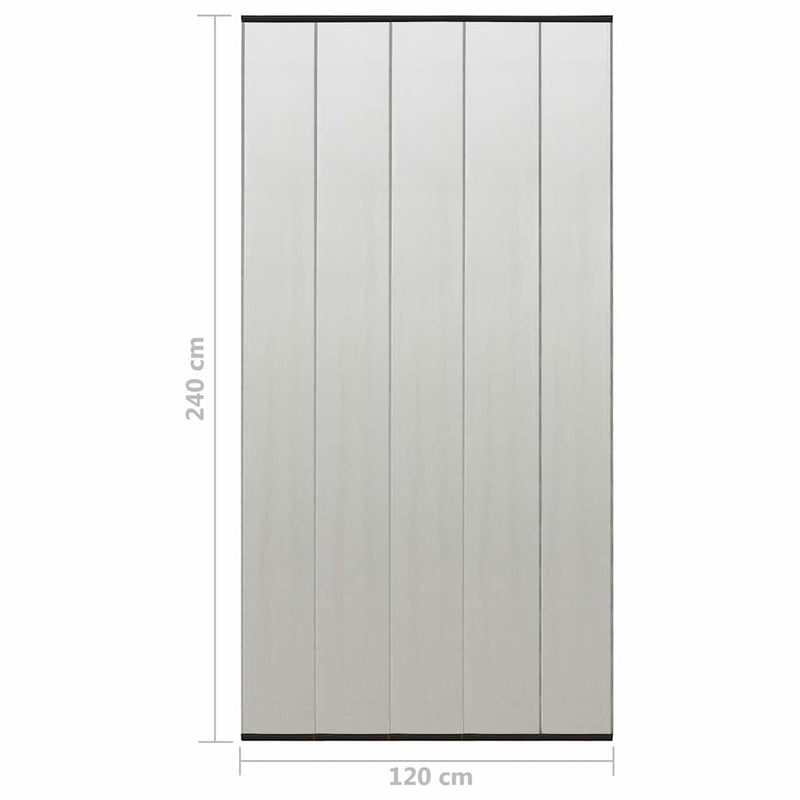 Perdea pentru insecte cu 5 buc. de plasă, negru, 120x240 cm