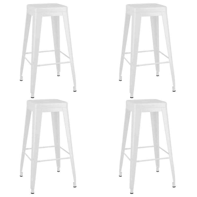 Set mobilier de bar, 5 piese, negru și alb