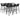 Set mobilier de bar, 7 piese, negru