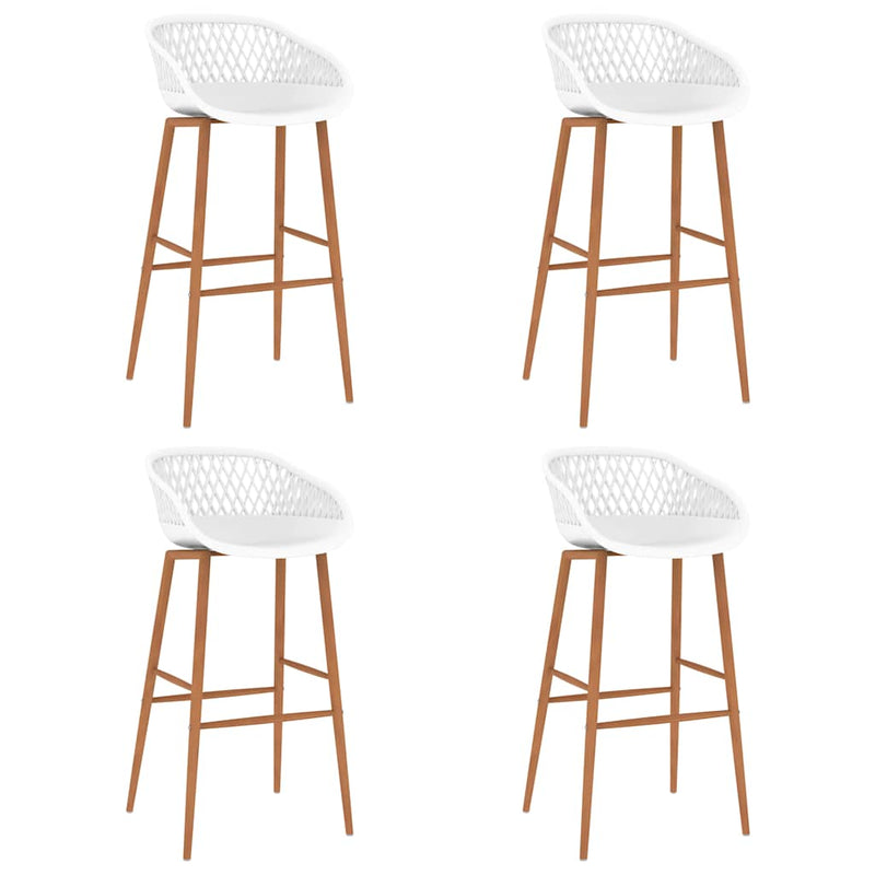 Set mobilier de bar, 5 piese, alb
