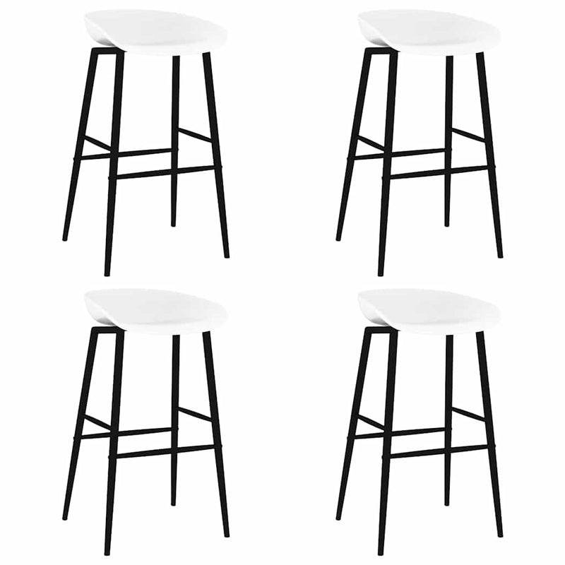 Set mobilier de bar, 5 piese, alb