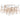Set mobilier de bar, 7 piese, alb