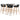 Set mobilier de bar, 5 piese, negru