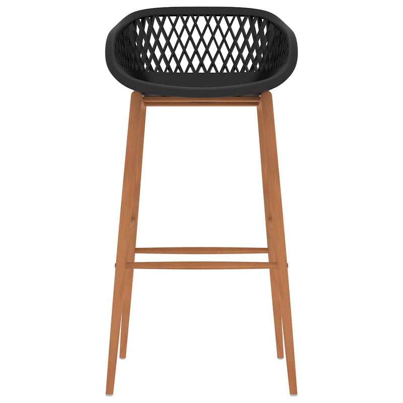 Set mobilier de bar, 5 piese, negru