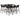 Set mobilier de bar, 7 piese, negru