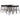 Set mobilier de bar, 7 piese, negru