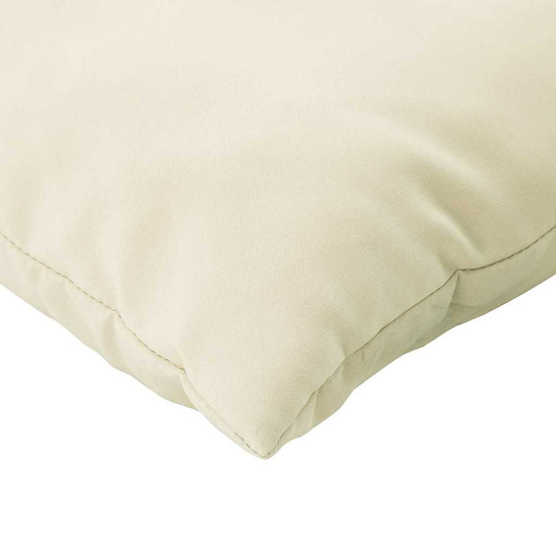 Perne decorative, 4 buc., crem, 50x50 cm, material textil