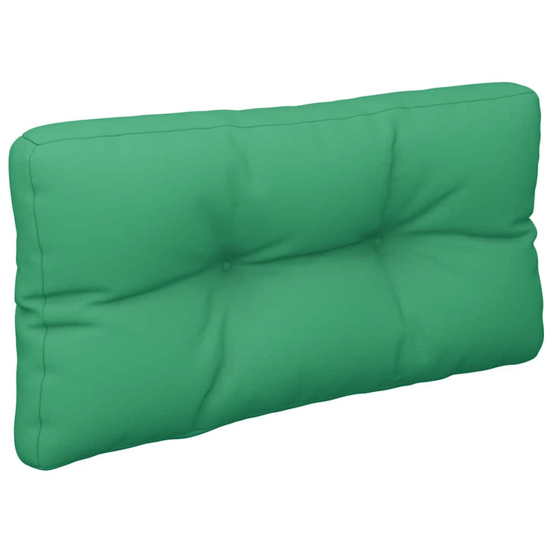 Pernă de paleți, verde, 80x40x12 cm, material textil