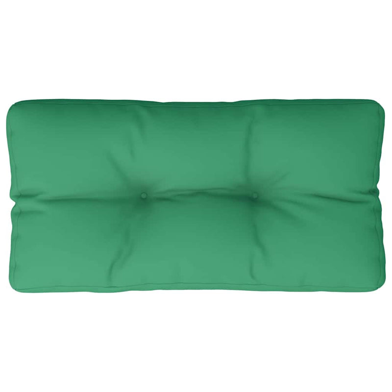 Pernă de paleți, verde, 80x40x12 cm, material textil