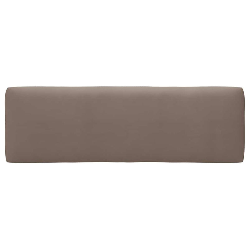 Perne de paleți, 3 buc., gri taupe, material textil