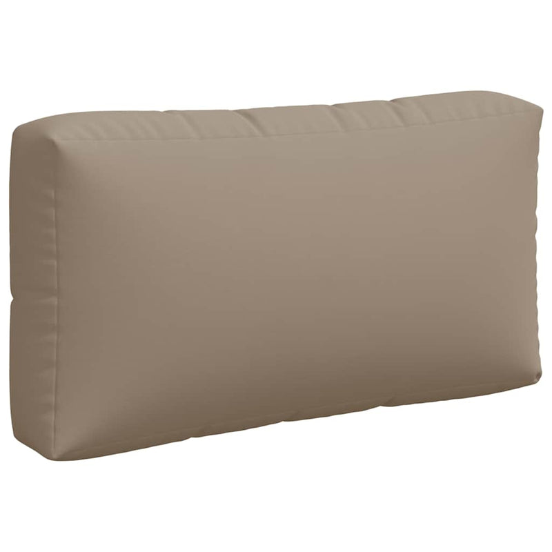 Perne de paleți, 3 buc., gri taupe, material textil