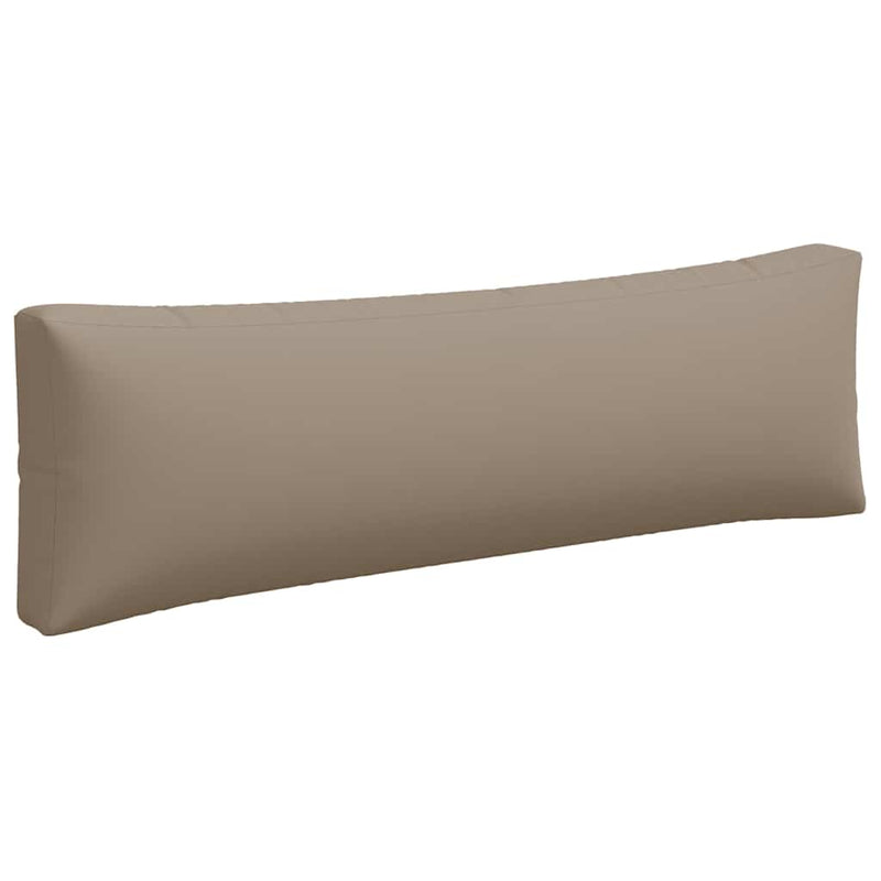 Perne de paleți, 3 buc., gri taupe, material textil
