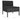 Set mobilier de grădină cu perne, 6 piese, negru, poliratan