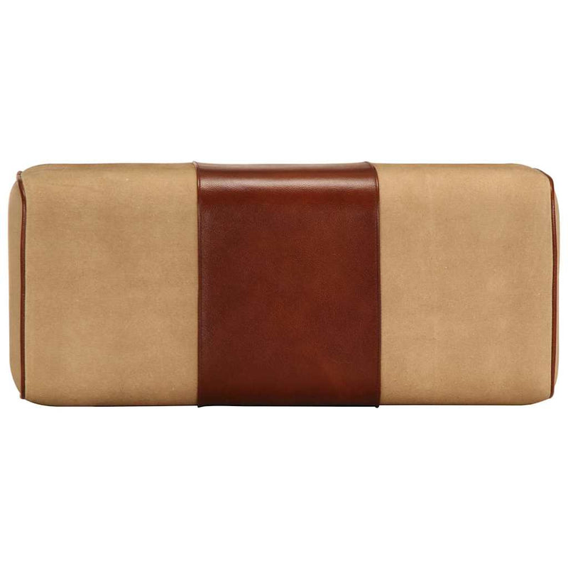 Bancă Bok gimnastică maro 58cm piele naturală/lemn masiv mango