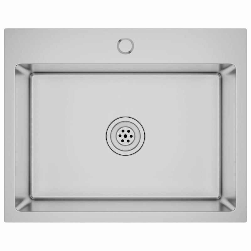 Chiuvetă de bucătărie lucrată manual, oțel inoxidabil