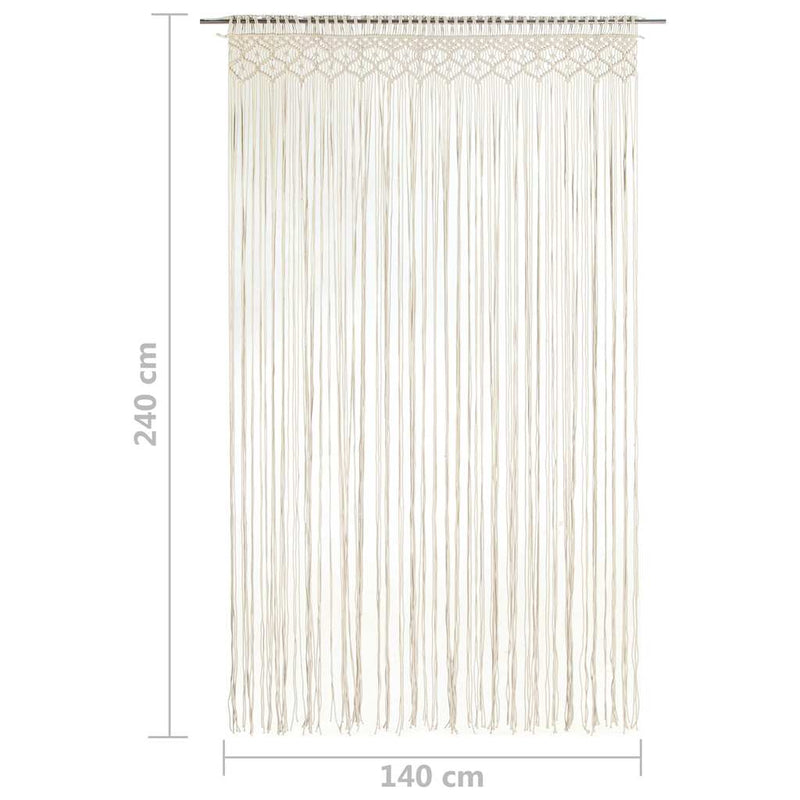 Perdea macrame, 140 x 240 cm, bumbac