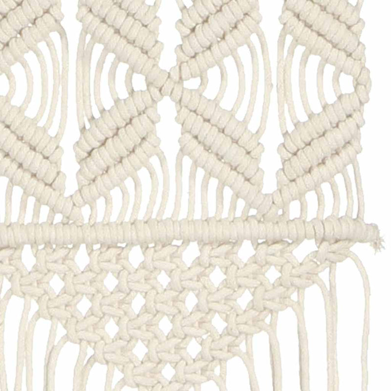 Cuier de perete macrame, 40x80, bumbac