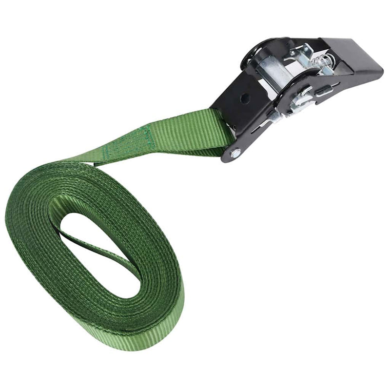 Chingi de fixare cu clichet, 4 buc., verde, 6 m, 800 daN