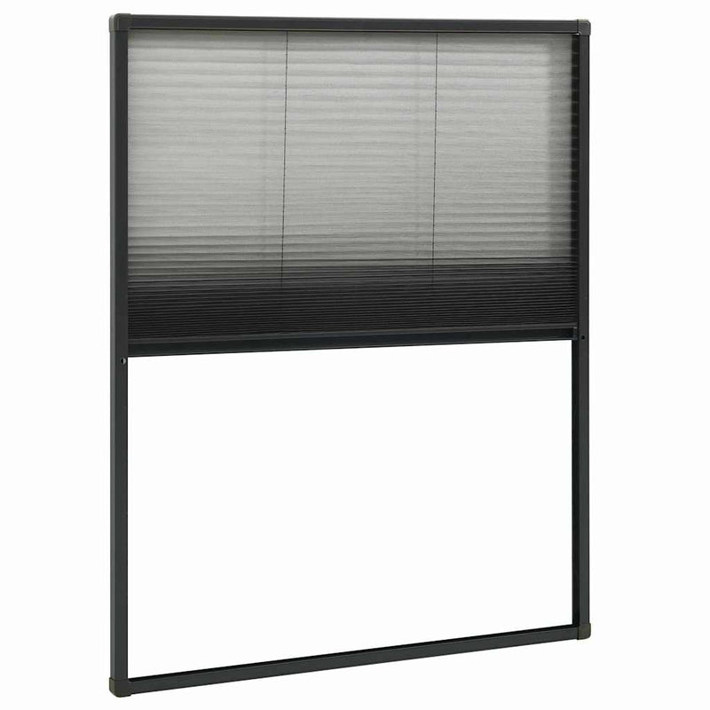 Ecran insecte pentru ferestre, antracit, 80x100 cm, aluminiu