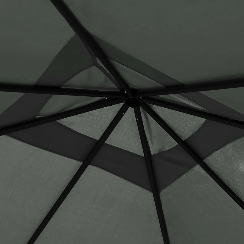 Pavilion, antracit, 3x3x2,6 m, 160 g/m²