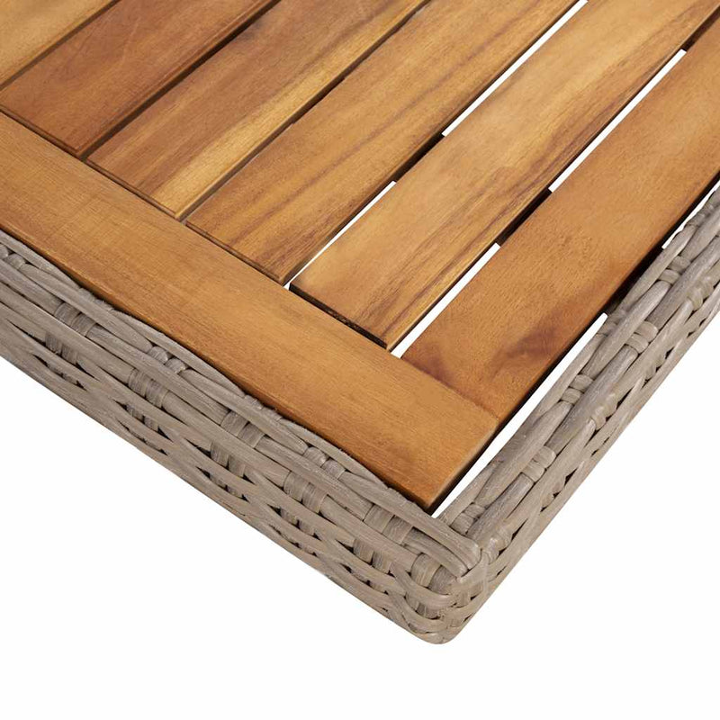 Set mobilier de exterior cu perne, 7 piese, poliratan