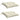 Perne de scaun, 2 buc., alb crem, 50x50x7 cm, textil oxford