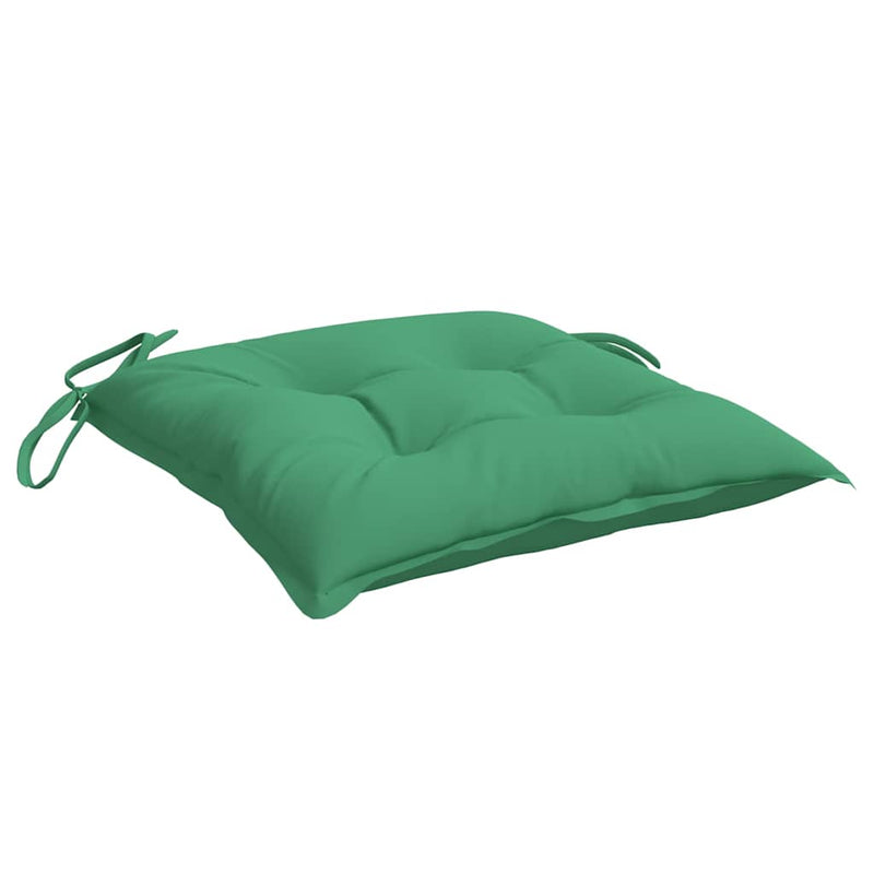 Perne de scaun, 4 buc., verde, 50 x 50 x 7 cm, textil