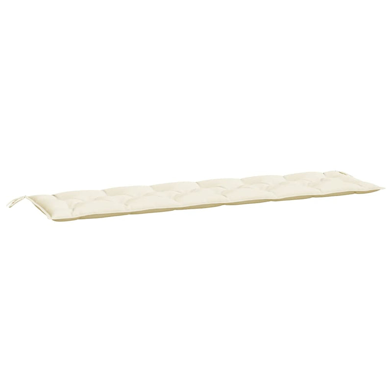 Pernă bancă de grădină, alb crem, 200x50x7 cm, textil oxford
