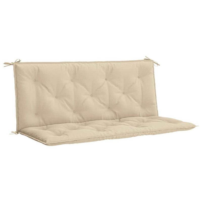 Pernă bancă de grădină, bej, 120x(50+50)x7 cm, material oxford