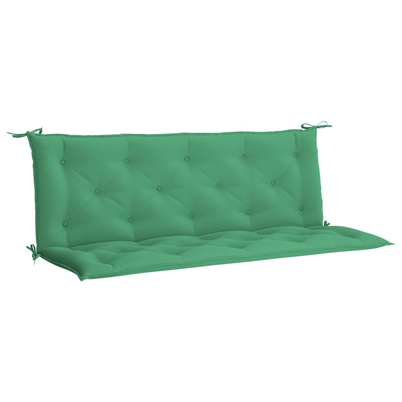 Pernă bancă de grădină, verde, 150x(50+50)x7cm, material oxford