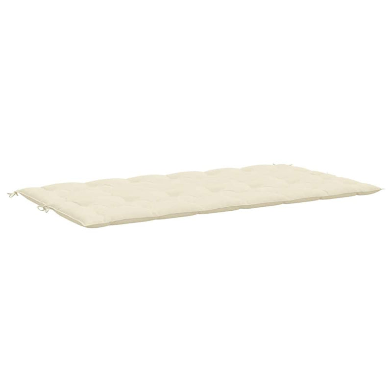 Pernă bancă de grădină, alb crem 200x(50+50)x7 cm textil oxford